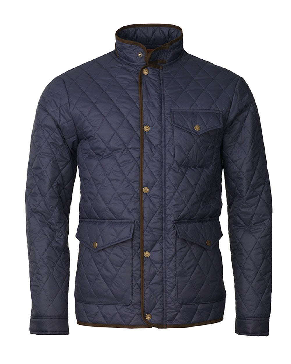 Laksen Brewster Quilted Jacket in Navy #colour_navy