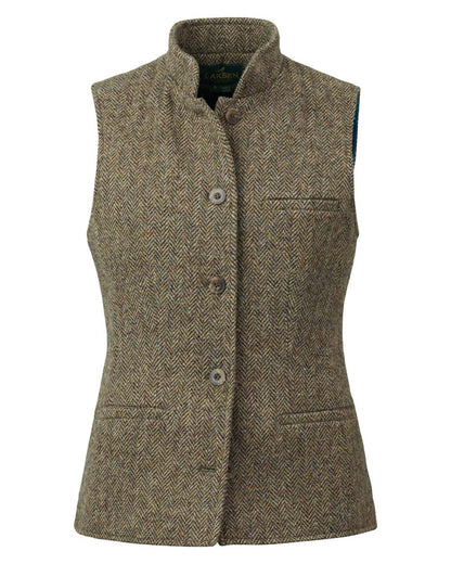 Laksen Hopnell Fife Tweed Vest On A White Background #colour_hopnell