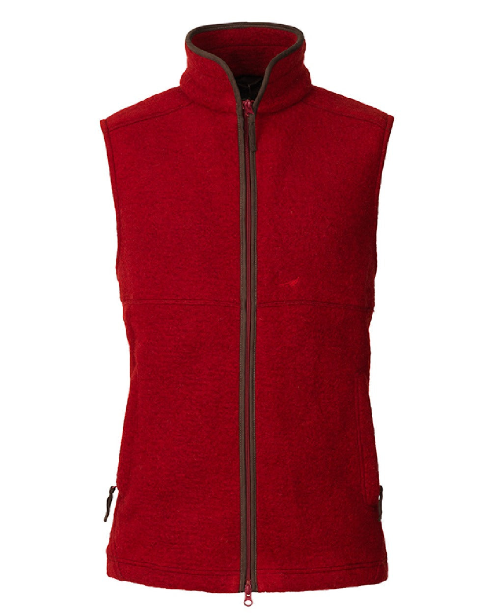 Laksen Isla Fleece Vest in Wine #colour_wine