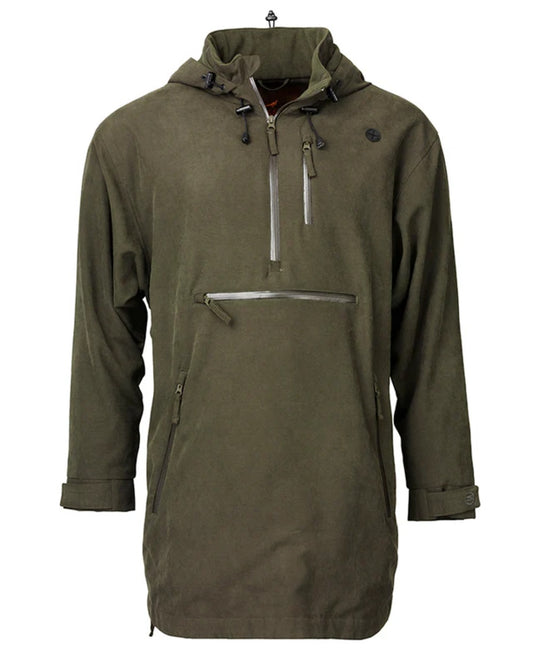Green coloured Laksen Nevis CTX Smock on white background #colour_green