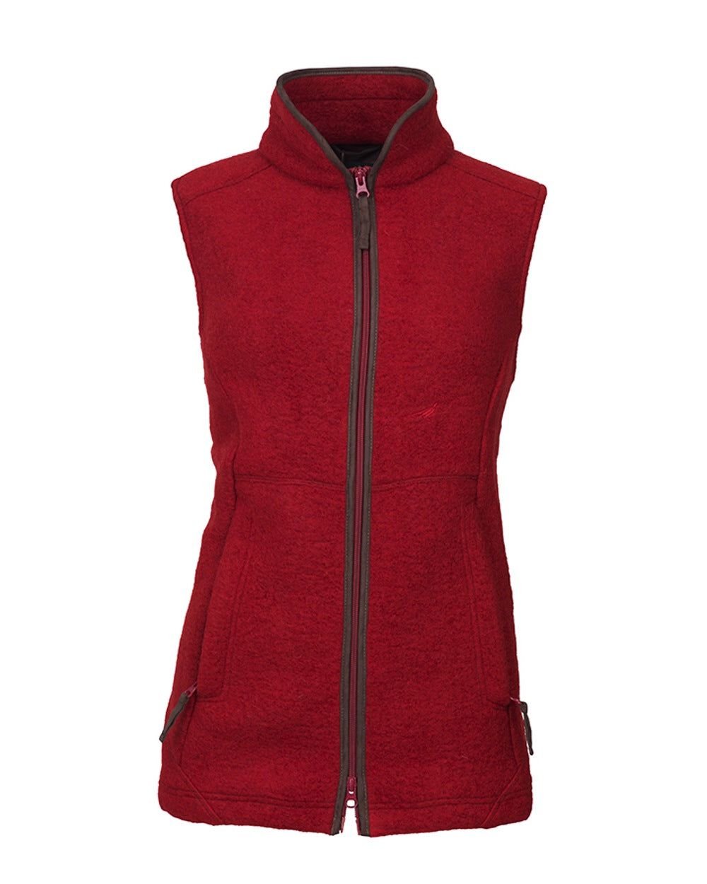 Laksen Pentland Fleece Vest in Wine #colour_wine