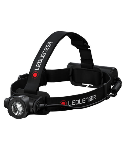 Black Coloured Led Lenser H7R Core Head Torch on white background #colour_black