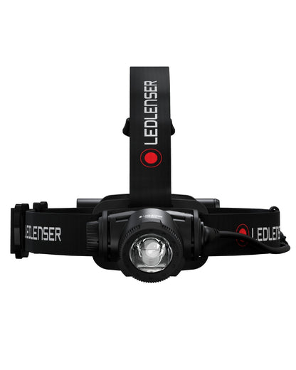 Black Coloured Led Lenser H7R Core Head Torch on white background #colour_black