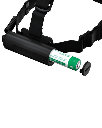 Black Coloured Led Lenser H7R Core Head Torch on white background #colour_black