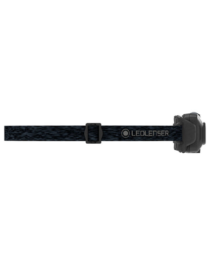 Black Coloured Led Lenser HF4R Core Rechargeable Head Torch on white background #colour_black