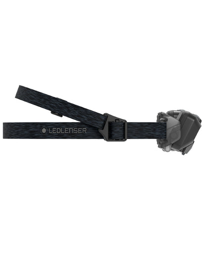 Black coloured Led Lenser HF6R Core Rechargeable Head Torch on white background #colour_black