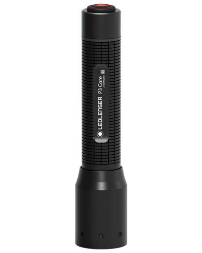 Black Coloured Led Lenser P3 Core Torch on white background #colour_black