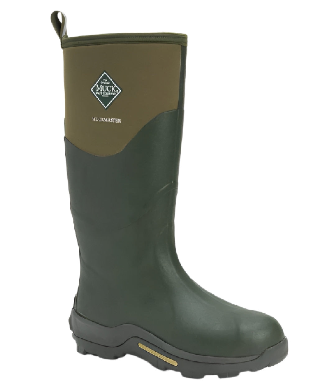 Moss Coloured Muck Boots Muckmaster Tall Boot on white background #colour_moss