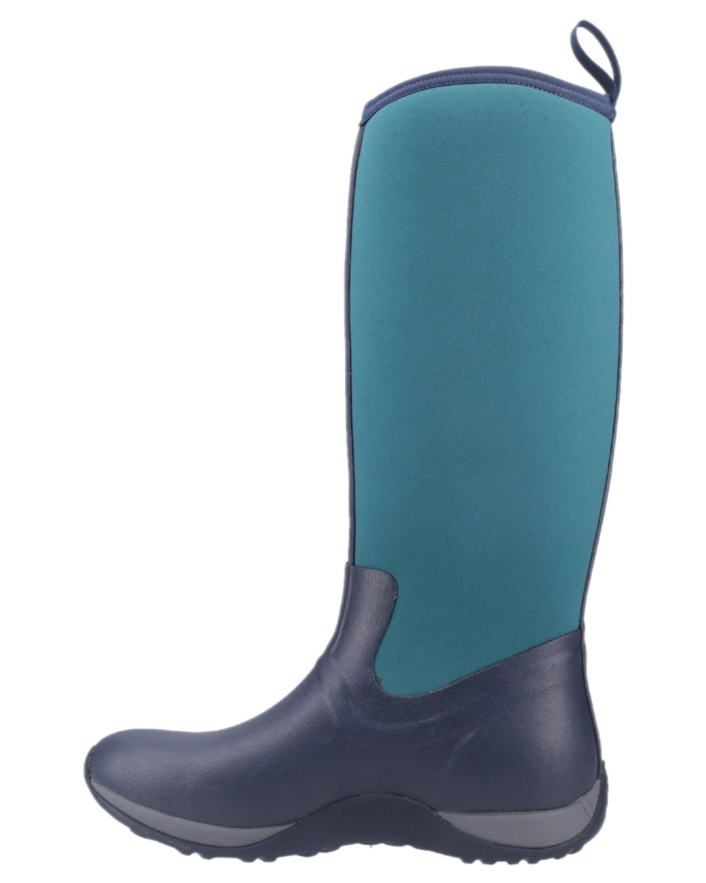 Navy Spruce Coloured Muck Boots Womens Arctic Adventure Tall Boots on white background #colour_navy-spruce