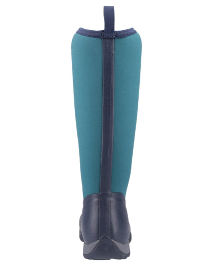 Navy Spruce Coloured Muck Boots Womens Arctic Adventure Tall Boots on white background #colour_navy-spruce