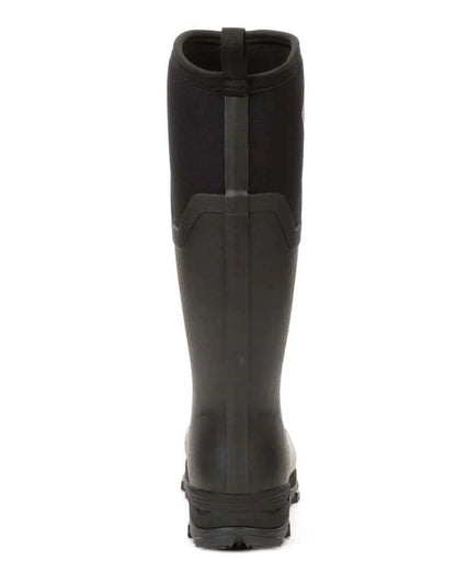 Black Hot Pink coloured Muck Boots Womens Arctic Ice Tall Wellingtons on white background #colour_black-hot-pink