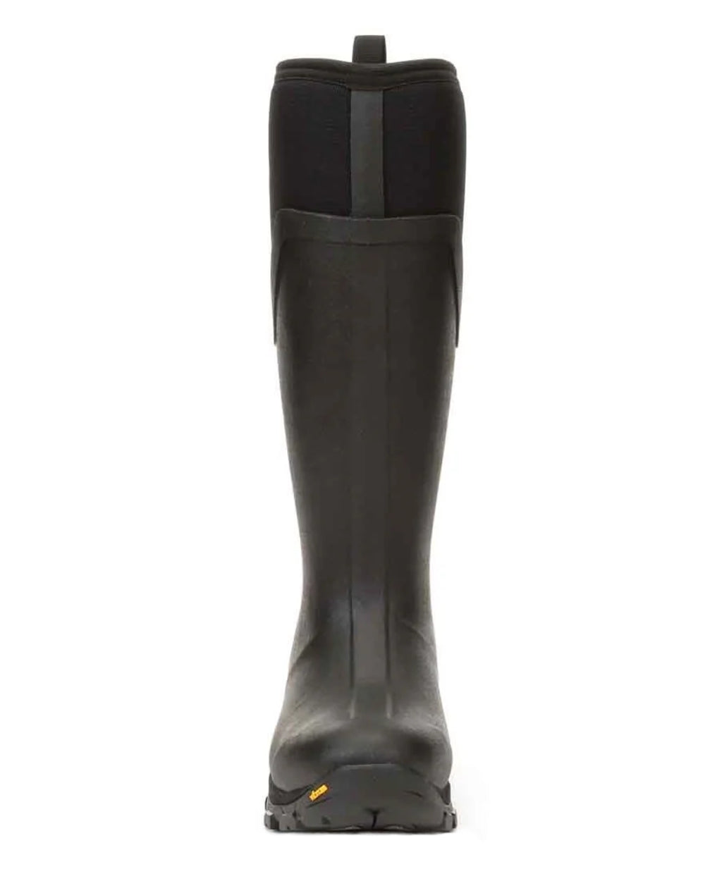 Black Hot Pink coloured Muck Boots Womens Arctic Ice Tall Wellingtons on white background #colour_black-hot-pink