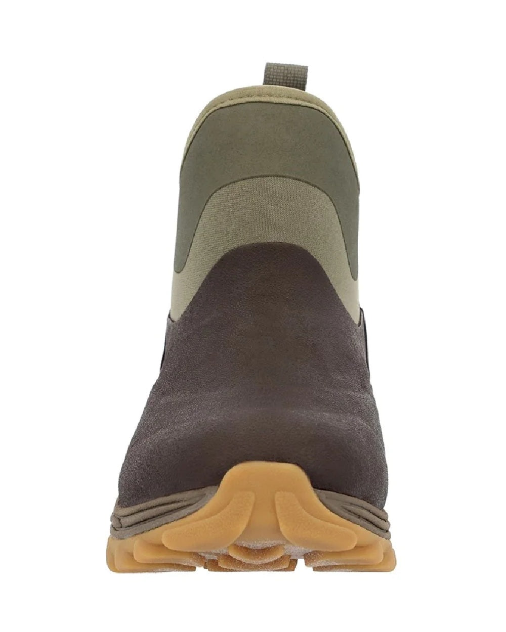 Dark Brown Olive Coloured Muck Boots Womens Arctic Sport II Ankle Boots on white background #colour_dark-brown-olive