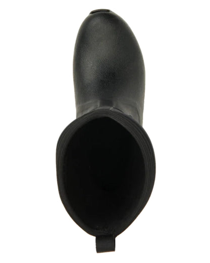 Black Coloured Muck Boots Womens Arctic Weekend Mid Wellingtons on white background #colour_black