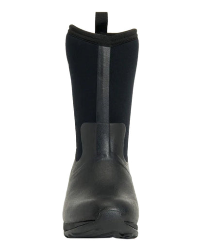Black Coloured Muck Boots Womens Arctic Weekend Mid Wellingtons on white background #colour_black