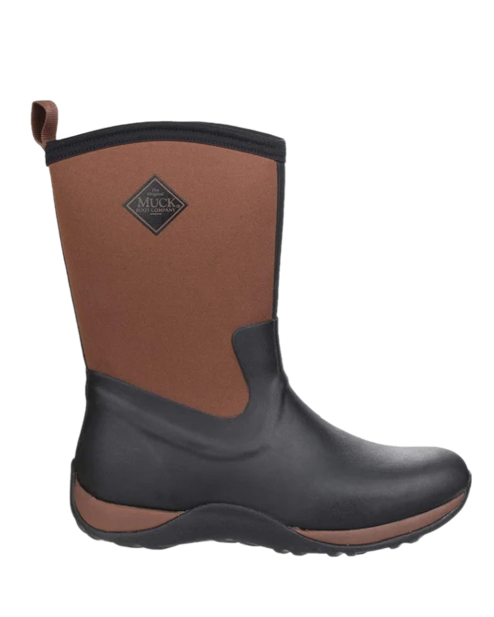 Tan Coloured Muck Boots Womens Arctic Weekend Mid Wellingtons on white background #colour_tan