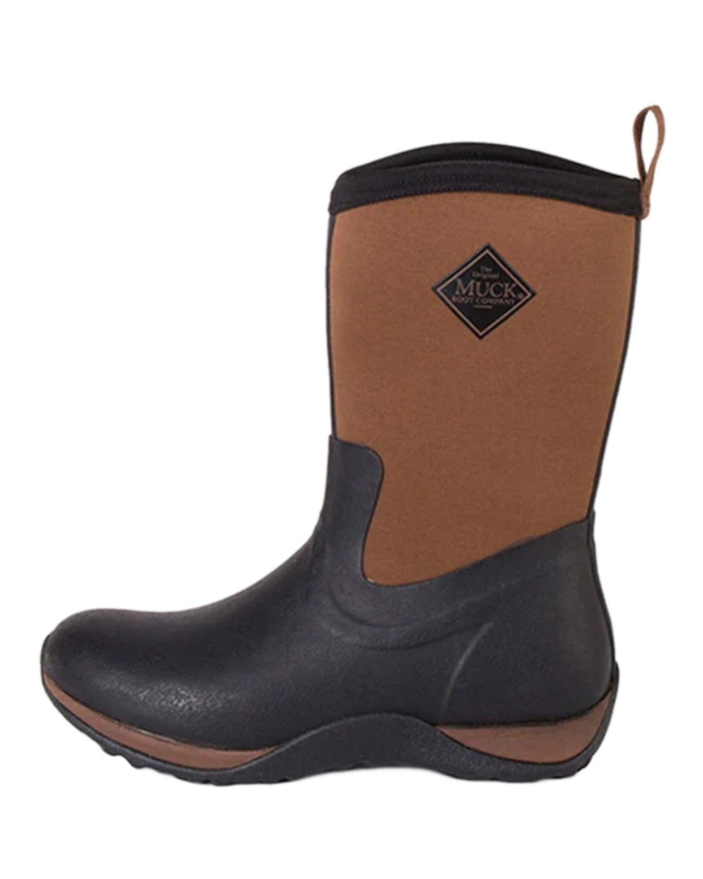 Tan Coloured Muck Boots Womens Arctic Weekend Mid Wellingtons on white background #colour_tan