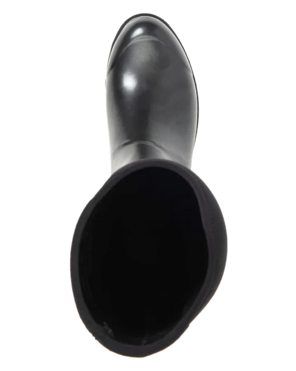 Black Coloured Muck Boots Womens Derby Tall Boots on white background #colour_black