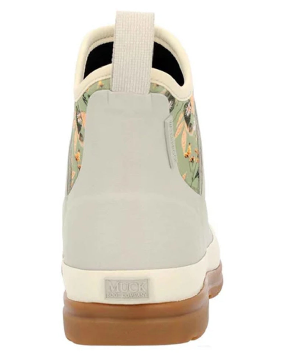 Pressed Floral Print Coloured Muck Boots Womens Originals Pull-On Ankle Boots on white background #colour_pressed-floral-print