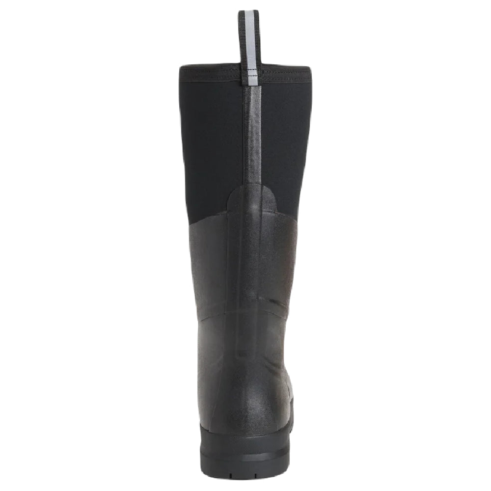 Muck Boots Chore Max Steel Toe S5 Tall Boots in Black #colour_black