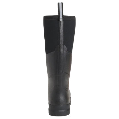 Muck Boots Chore Max Steel Toe S5 Tall Boots in Black #colour_black