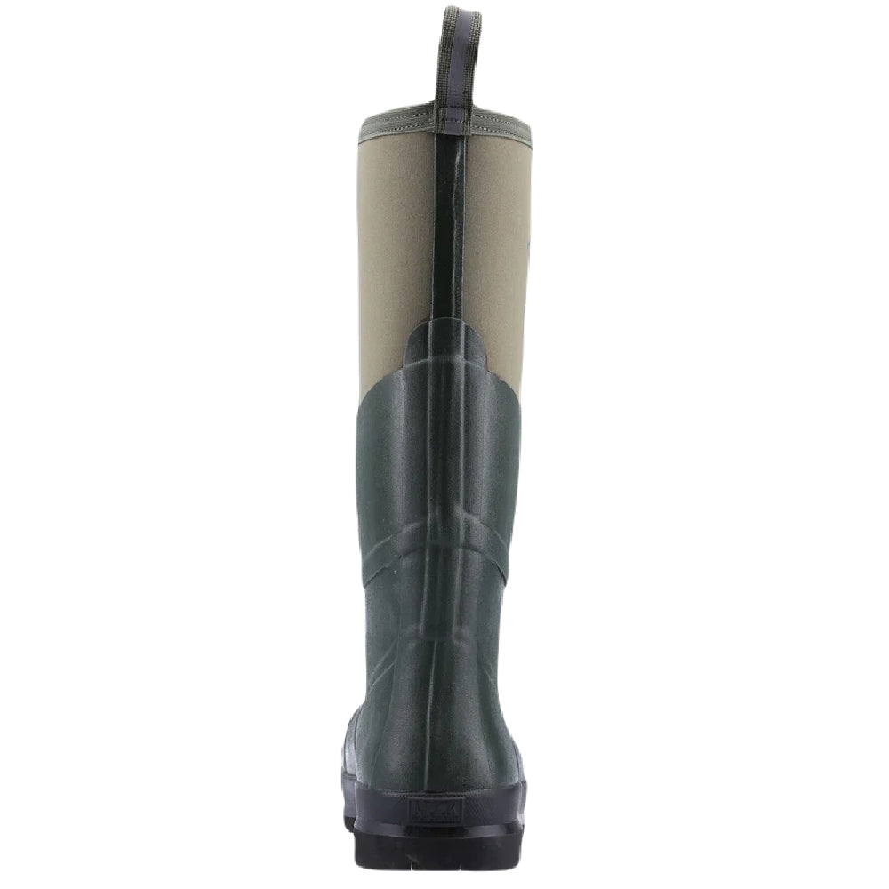 Muck Boots Chore Max Steel Toe S5 Tall Boots in Moss #colour_moss