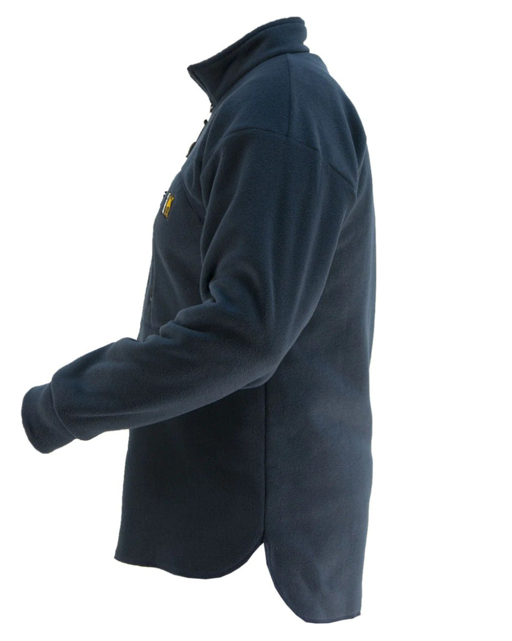 Navy Coloured Swazi Bush Shirt On A White Background #colour_navy