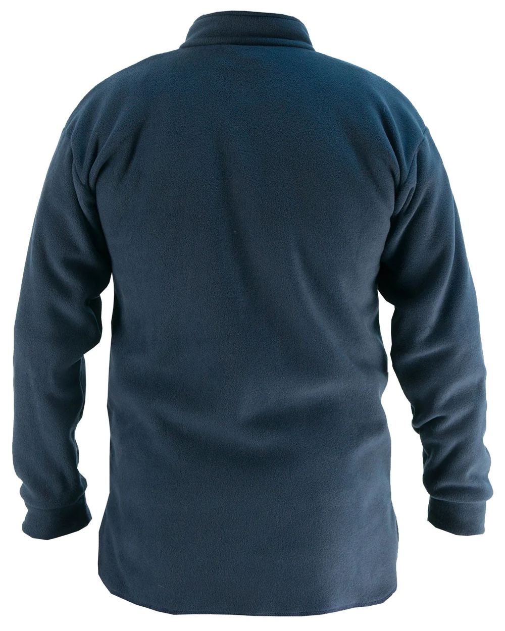 Navy Coloured Swazi Bush Shirt On A White Background #colour_navy