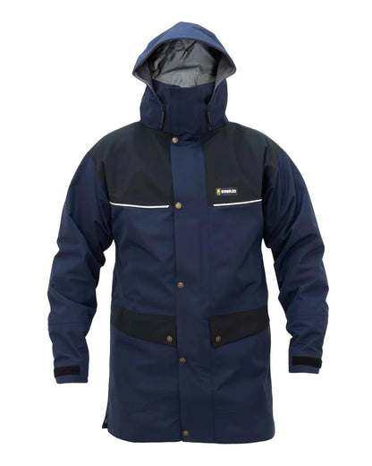 Navy/Black Coloured Swazi Torrent Jacket On A White Background #colour_navy-black