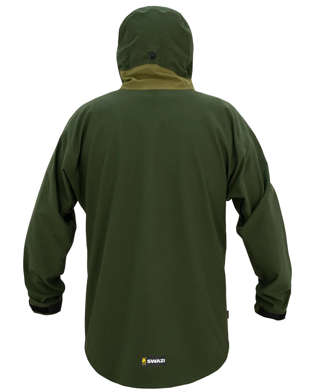 Olive Coloured Swazi Kagoule Jacket On A White Background #colour_olive