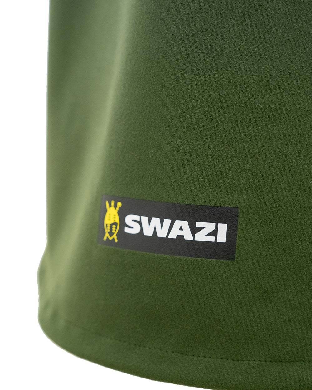 Olive Coloured Swazi Kagoule Jacket On A White Background #colour_olive