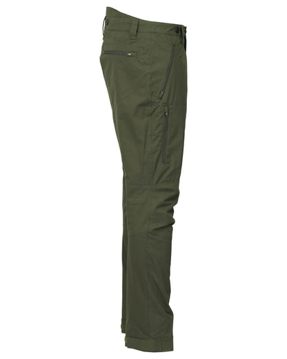Olive Coloured Laksen Marsh Trousers With CTX On A White Background