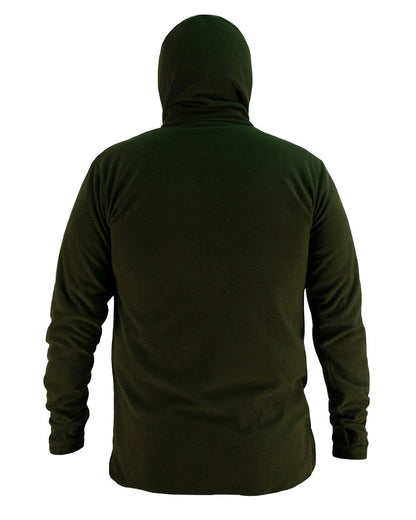 Olive Coloured Swazi Brocco Shirt on white background #colour_olive