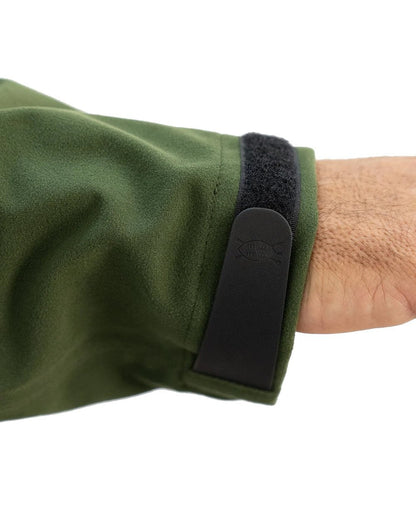 Olive Coloured Swazi Kagoule Jacket On A White Background #colour_olive