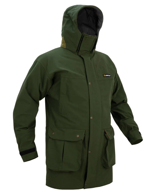 Olive Coloured Swazi Wapiti Xp Jacket On A White Background #colour_olive