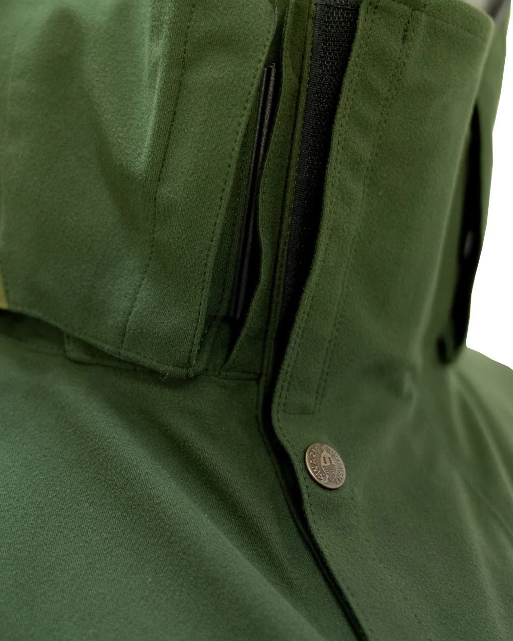 Olive Coloured Swazi Wapiti Xp Jacket On A White Background #colour_olive