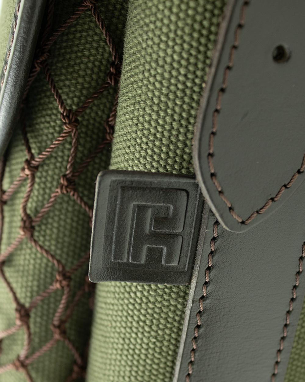 Alton Green coloured Parker-Hale Game Bag on white background #colour_alton-green