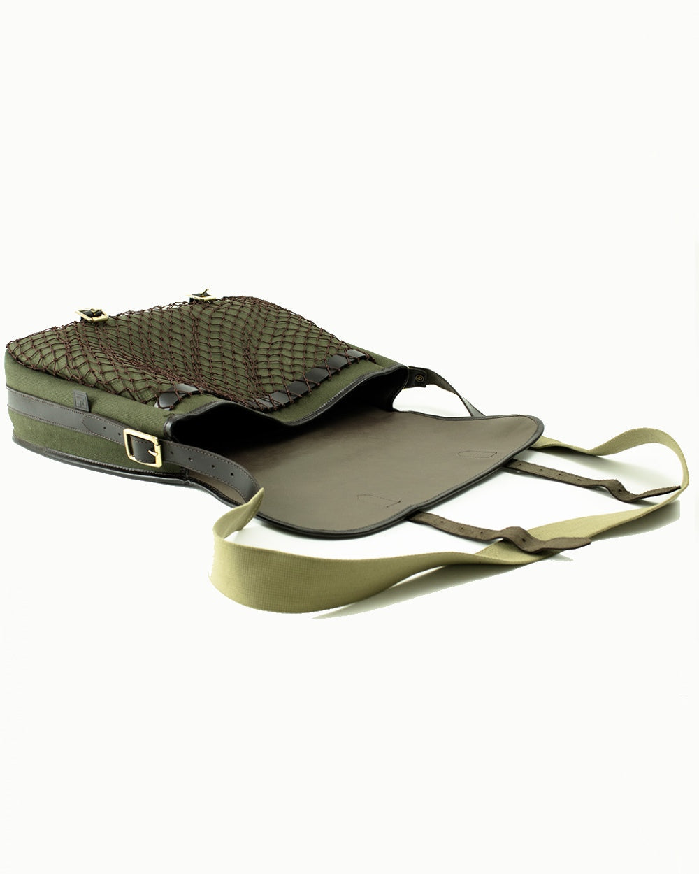 Alton Green coloured Parker-Hale Game Bag on white background #colour_alton-green