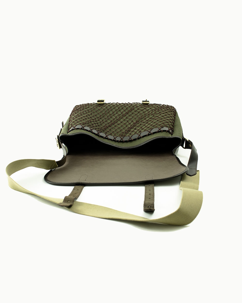 Alton Green coloured Parker-Hale Game Bag on white background #colour_alton-green
