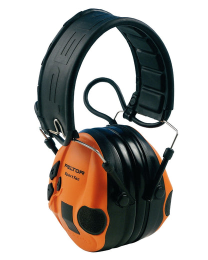 Green Ornage coloured Peltor 3M SportTac Electronic Hearing Protection on white background #colour_green-orange