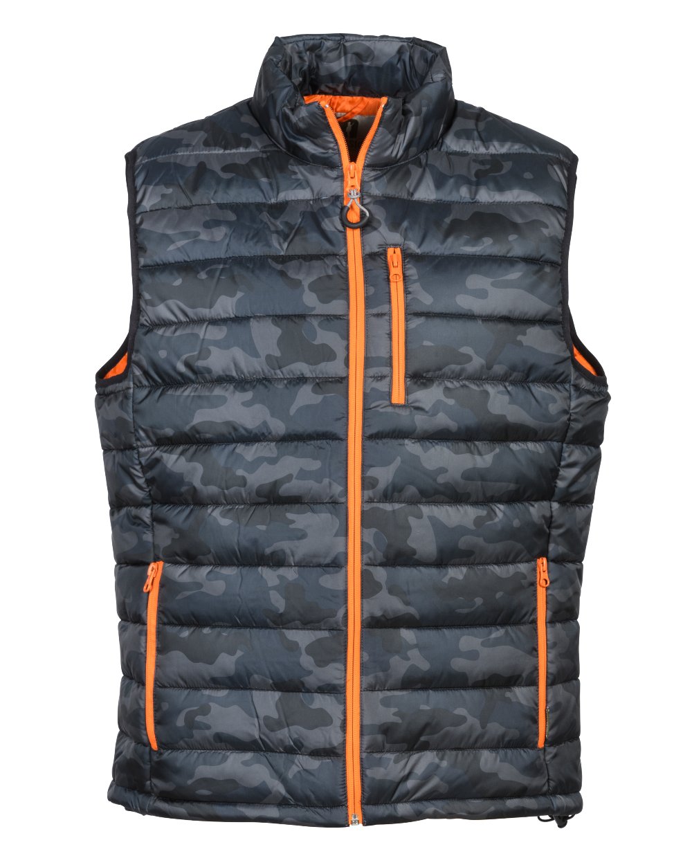 Camo Grey coloured Percussion Camo Trek Vest on white background #colour_camo-grey