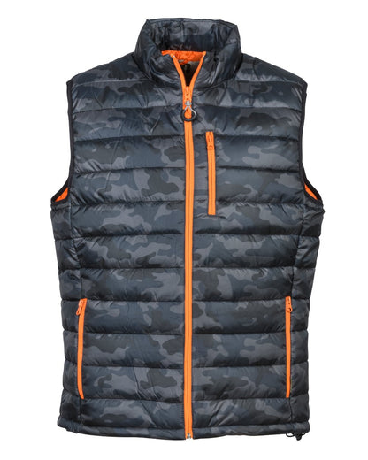 Camo Grey coloured Percussion Camo Trek Vest on white background #colour_camo-grey