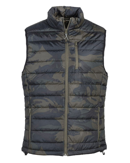 Camo Khaki coloured Percussion Camo Trek Vest on white background #colour_camo-khaki