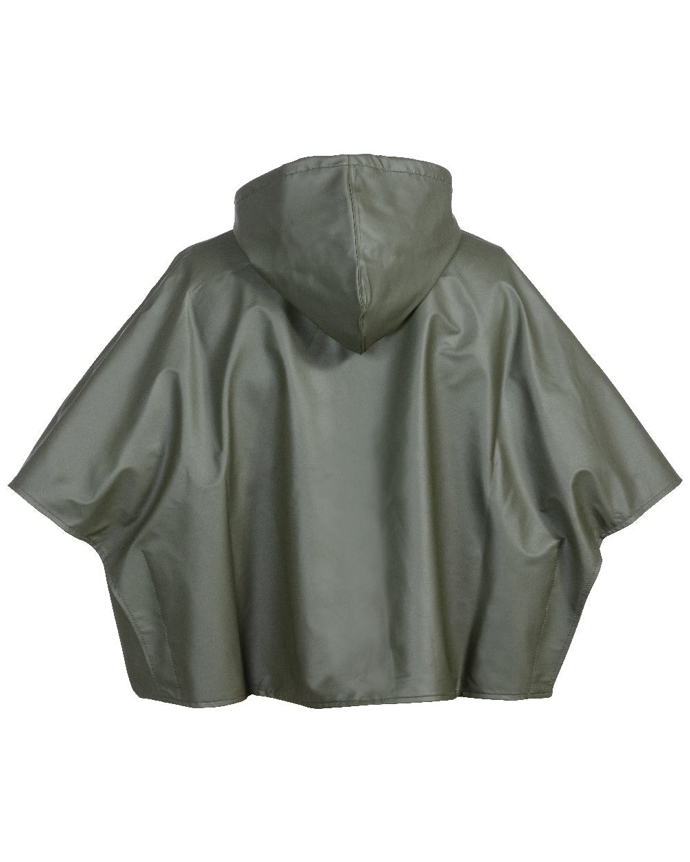 Khaki coloured Percussion Capeline Reversible Poncho on white background #colour_khaki
