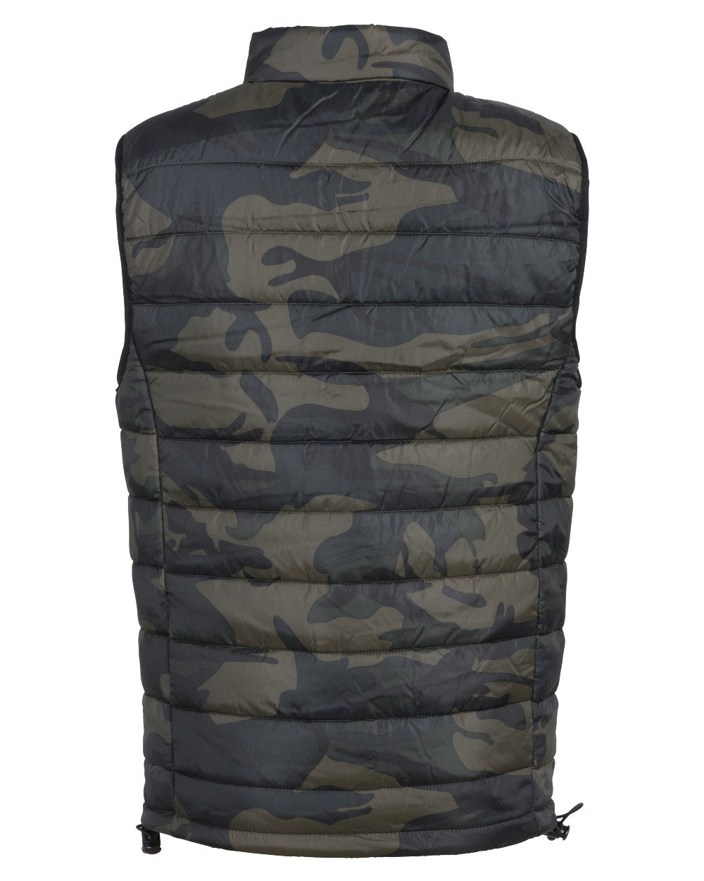 Camo Khaki coloured Percussion Childrens Camo Quilted Vest on white background #colour_camo-khaki