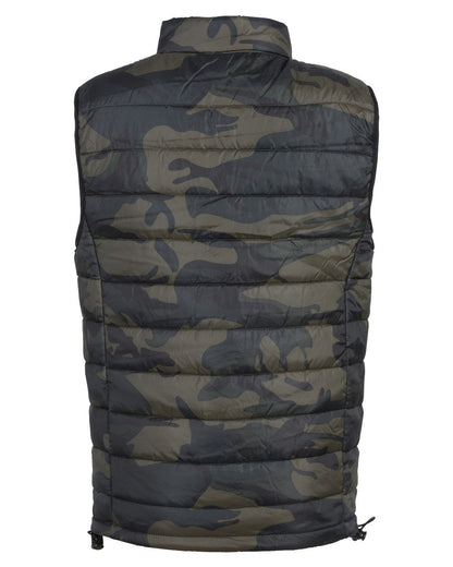 Camo Khaki coloured Percussion Childrens Camo Quilted Vest on white background #colour_camo-khaki