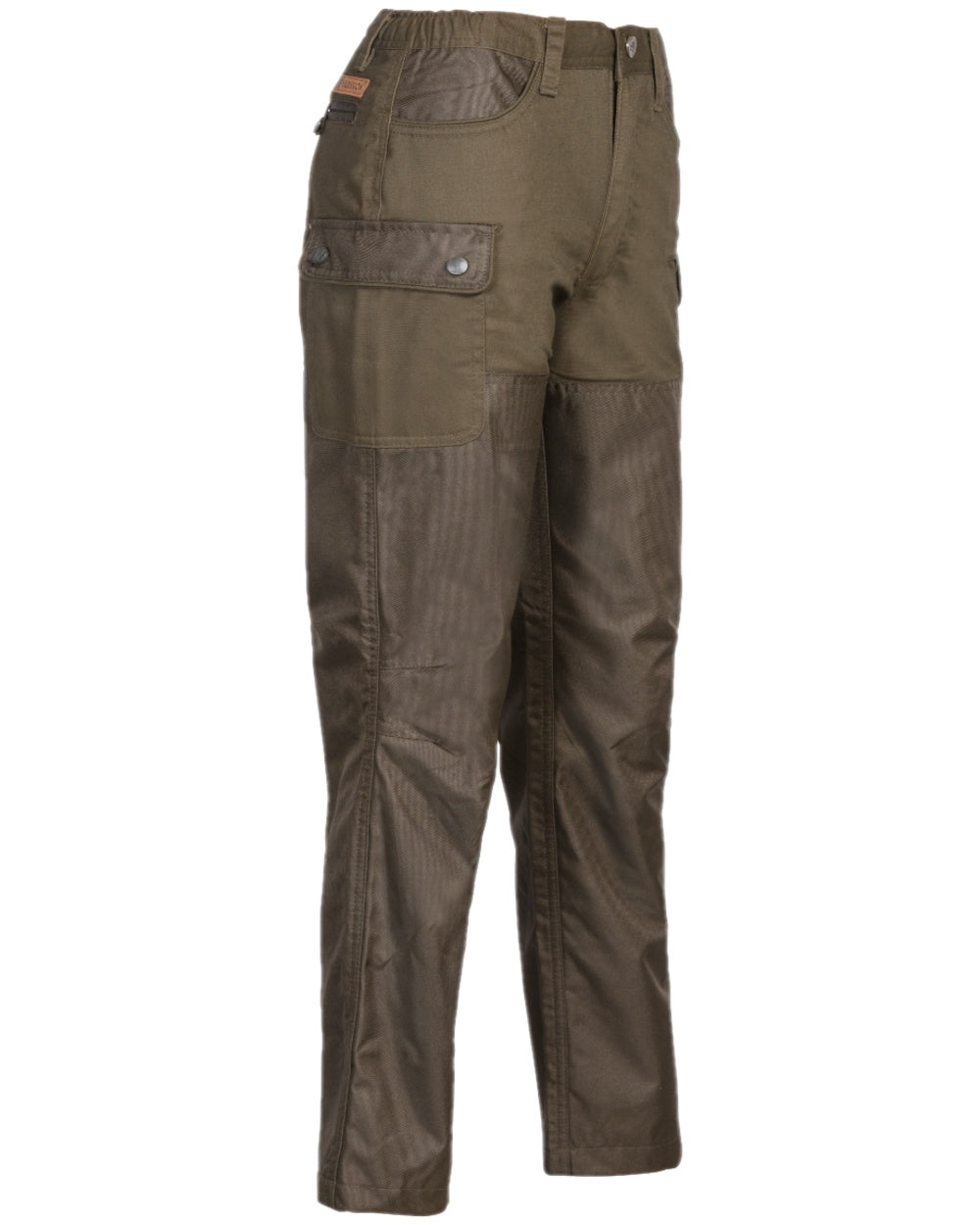 Light Khaki Coloured Percussion Childrens Tradition Bush Trousers on white background #colour_light-khaki
