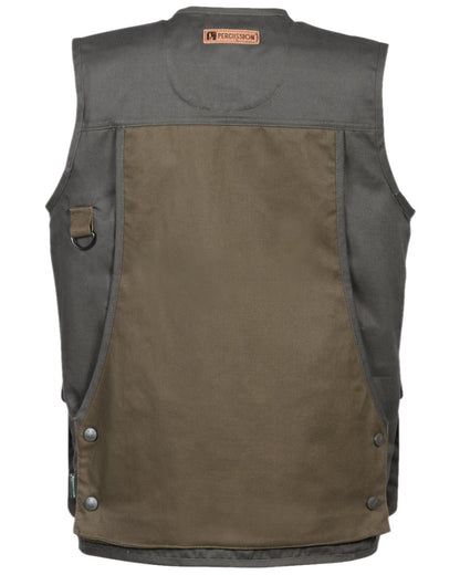 Light Khaki Coloured Percussion Childrens Tradition Hunting Vest on white background #colour_light-khaki