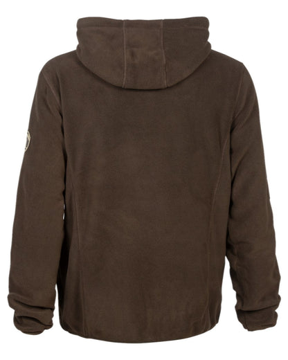 Brown coloured Percussion Fleece Hooded Sweatshirt on white background #colour_brown