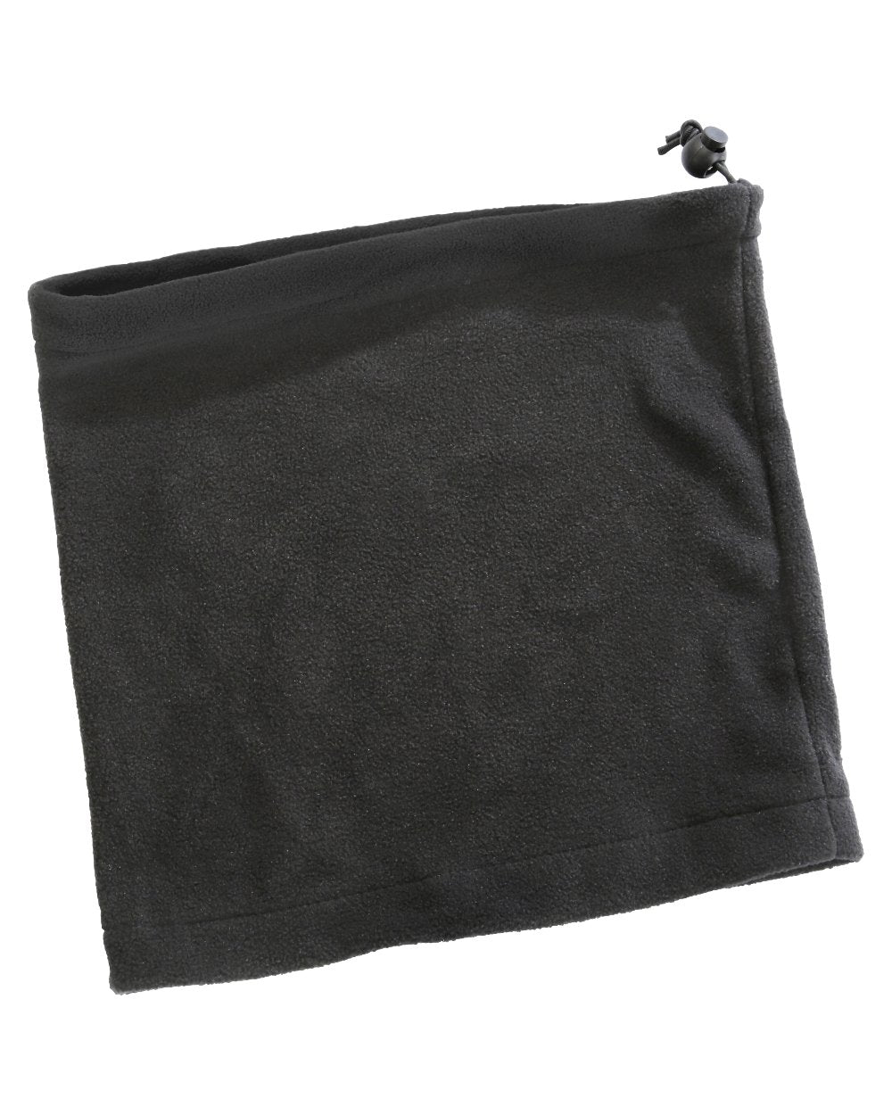 Noir coloured Percussion Fleece Neck Warmer on white background #colour_noir